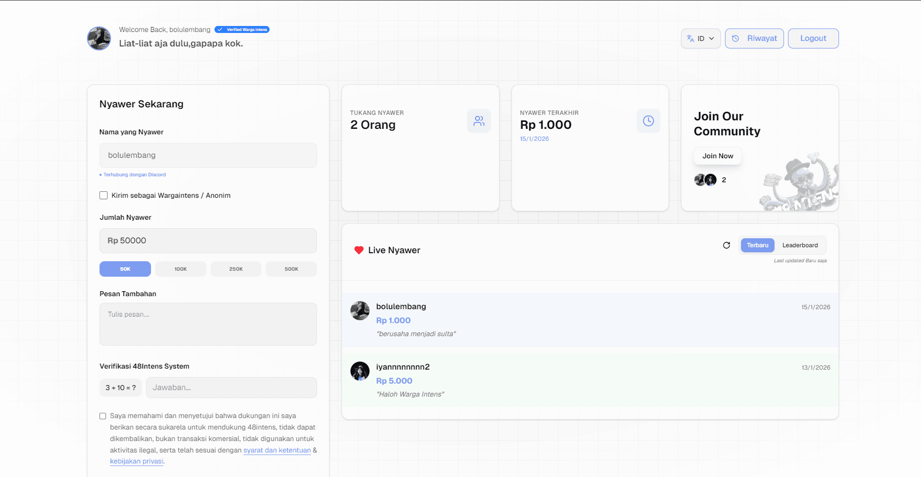 #Nyawer Intens by 48Intens